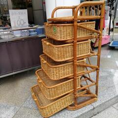 半額セール！ ラタン家具 籐 チェスト ランドリー 収納 籐家具 ラタン ラタンチェスト 引出し収納 アジアン 引出しの画像