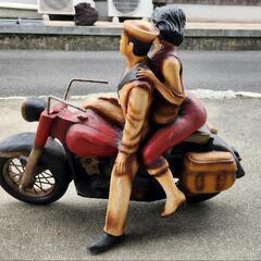 【値下げ】ヴィンテージ置物　当時物　ハーレーの画像
