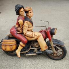 【値下げ】ヴィンテージ置物　当時物　ハーレー