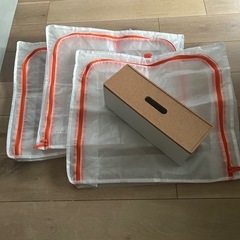 【美品】ほぼ未使用　IKEA収納グッズ　収納ケース(クリア)×3...