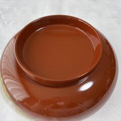 【未使用良品】和風食器 金縁付き大皿（塗装剥がれあり）の画像