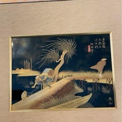 レア物　希少　東海道五拾三次 四日市 三重川　浮世絵　珍しい　高価　額縁入りの画像