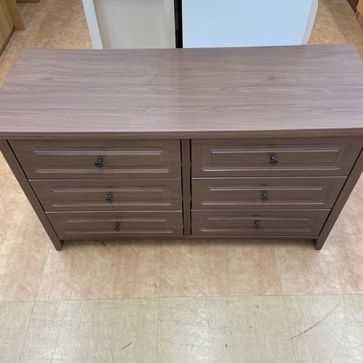 3段チェスト　ワイド　ブラウン