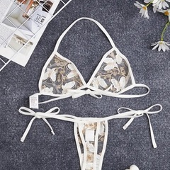20%OFF❣️白色バタフライ柄❣️セクシー下着❣️