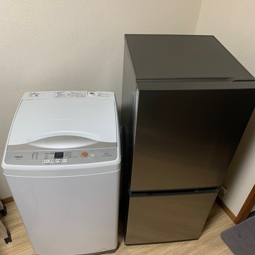 高年式アクア家電セット２点 冷蔵庫洗濯機　配送設置無料エリアあり！