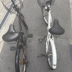 折りたたみ自転車２台セットの画像