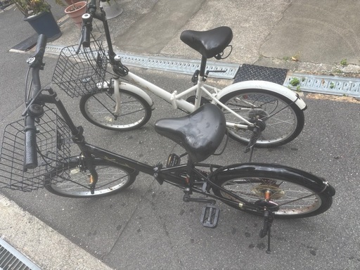 自転車 2年使用　大阪 折りたたみ自転車2台セット (黒澤辰哉) 大阪の折りたたみ自転車