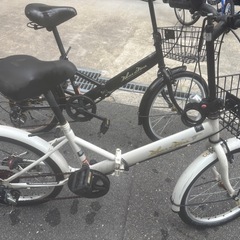 折りたたみ自転車２台セットの画像
