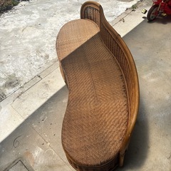 ラタン　ソファー　腰掛けチェア