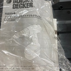 ブラックアンドデッカー 充電 2in ドリルドライバー HP126 12V BLACK＆DECKER  リサイクルショップ宮崎屋　住吉店　25.5.31の画像