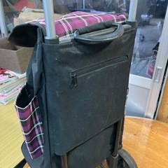 VALENTINO ショッピングカート 32L ショッピングカート パープル　 折りたたみ　傘入れ有り　 ショッピングキャリー コンパクト 軽量の画像