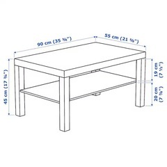 IKEA ローテーブル　ホワイトの画像