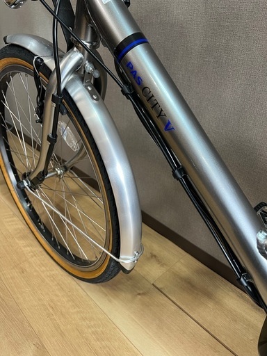 美品✨ ヤマハ電動自転車 PAS CITY V、バッテリー12.3Ah とても綺麗な状態で、5段変速付きです。 