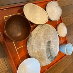 漆のお膳の画像