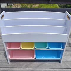 【取引中】トイボックス 本棚付き 収納家具