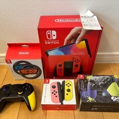 Switchマリオレッド本体、ソフト、コントローラー