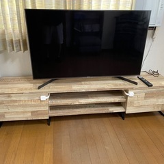 LOWYA　[幅180] 木目調テレビ台 ローボード 天然木風 ...