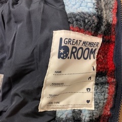 80cm フード付きボアアウター　b.ROOMの画像