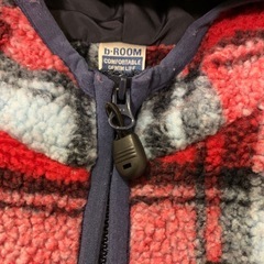 80cm フード付きボアアウター　b.ROOMの画像