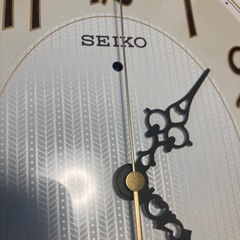 SEIKO　電波掛け時計　アナログ　電波クロック　ブラウン 平成レトロ　ヴィンテージの画像