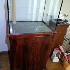 中古  60cm マーフィード ガラスオーバーフロー水槽＋水槽台...