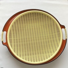 丸型 すき焼き 野菜置きに…！漆器  の画像