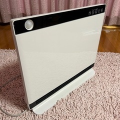 ホワイト電気ヒーター 薄型 温度調節機能付き　CH-1429