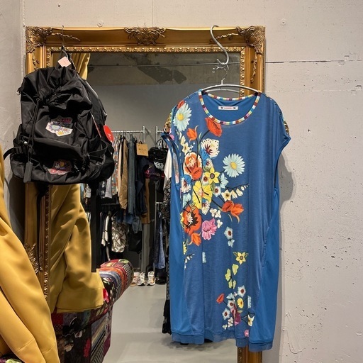 @ アルベロベロ OLLEBOREBLA 花柄 総柄 ワンピース シャツ ロング