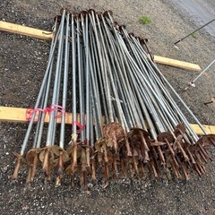 引き取り決まりましたはぜかけ棒　三脚180cmはざかけ棒　稲干し棒30本(10)の画像