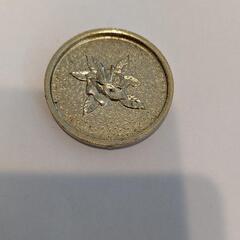 純金　メッキ　5円玉　穴無し　朱肉入れ　フタのみの画像