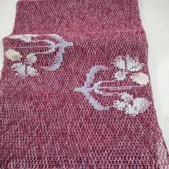 夏帯全通　透かし織　未使用に近いの画像
