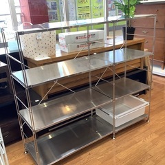 【トレファク中央林間店】 ユニットシェルフ ステンレス
