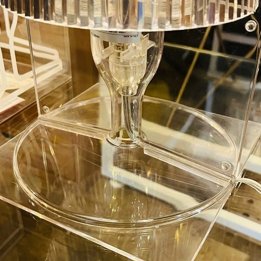 《売約済》【武蔵小山店】 カルテル Kartell テイク TAKE 照明 ランプ テーブルランプ デスクランプ 間接照明 ベッドサイドランプ モダン おしゃれ デザイナーズ イタリア製 ポリカーボネート クリスタル スモーク オリーブグリーン インテリア 照明器具 小型照明 スタンドライト