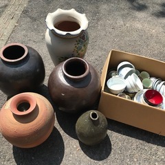 壺　骨董品　備前焼　食器