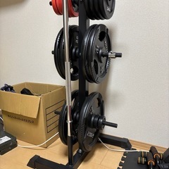 IROTECバーベルセット+スタンド 