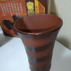 未使用　家吞みセット　水差し、ペアカップ　アイスボックス　陶器製の画像