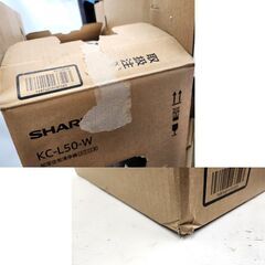 開封済み未使用品 シャープ 加湿空気清浄機 KC-L50-W 2021年製 加湿～15畳 空気清浄～23畳 ホワイト 保管品 SHARP 札幌市 平岸店の画像