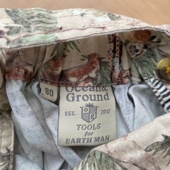 着用回数少なめ【Ocean&Ground オーバーオール　80センチ】の画像