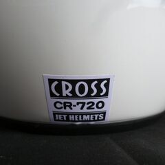 リード工業(LEAD) バイクヘルメット ジェット CROSS CR-720 ホワイト FREE (頭囲 57cm~60cm未満)美品・中古品の画像