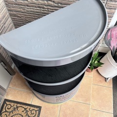 ドラム缶ハーフシェルフの画像
