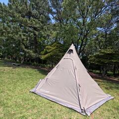 QUICK CAMP TCワンポールテント&タープset