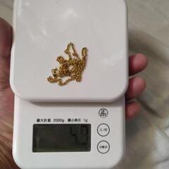 18金ネックレス45cm刻印あります。
