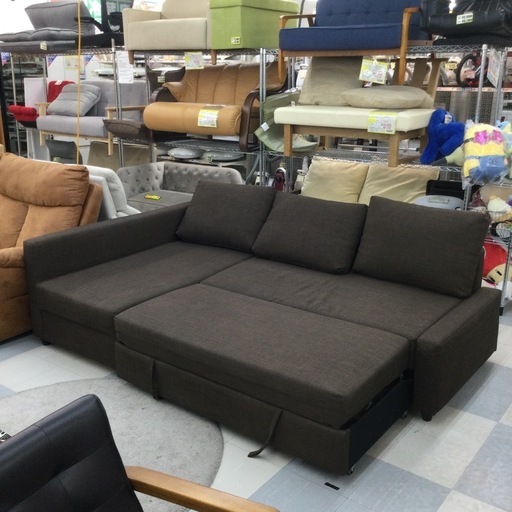 ✨春日市✨人気 フリーヘーテン　入荷致しました✨IKEA✨定価74,990円　3Pカウチソファ✨ソファベッド✨ソファー✨ベット✨イケア