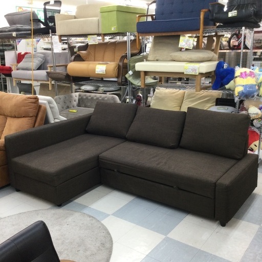 ✨春日市✨人気 フリーヘーテン　入荷致しました✨IKEA✨定価74,990円　3Pカウチソファ✨ソファベッド✨ソファー✨ベット✨イケア
