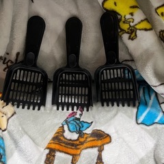 猫ちゃん　新品•未使用トイレスコップ×3本セットの画像