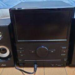 徐々に値下げ【値段交渉可】7インチ液晶搭載DVDコンポ&外付けスピーカーの画像
