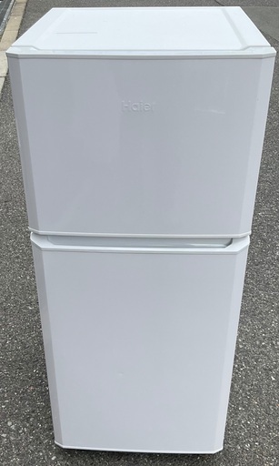 【RKGRE-518】特価！ハイアール/121L 2ドア冷凍冷蔵庫/JR-N121A/中古品/2017年製/店頭引取推奨商品/近隣弊社配達有料で可