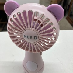 2505-915　ハンディファン ピンク 動作確認済み 中古