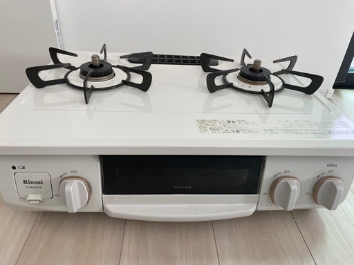 都市ガスリンナイグリル付きガステーブル　ガスコンロ　HOWARO