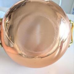 【未使用】solid copper 銅鍋 両手鍋
の画像